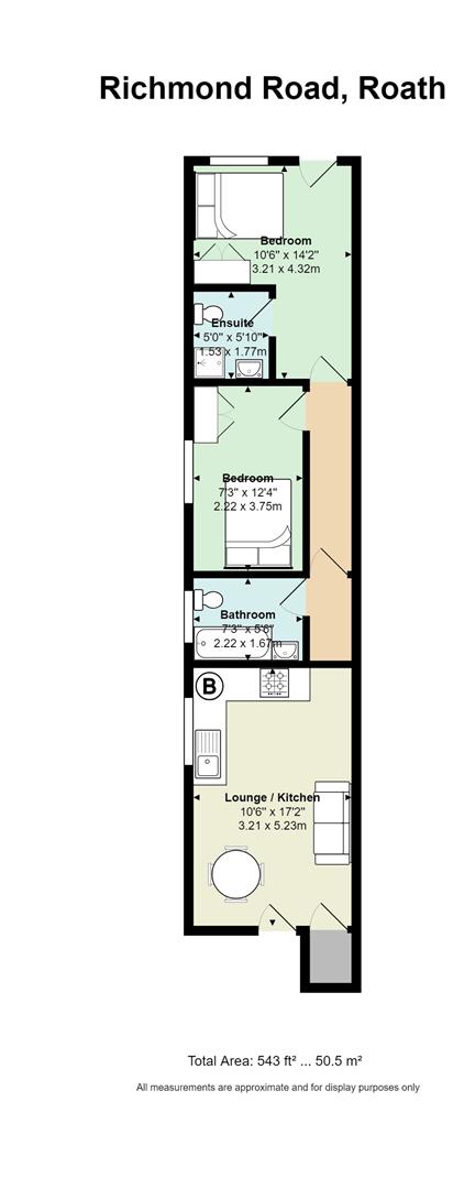 Floorplan for Richmond Road, Roath